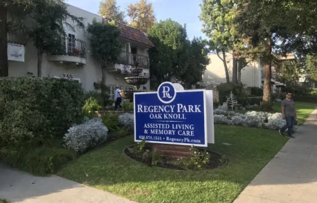 Regency Park Oak Knoll Senior Living - Sign